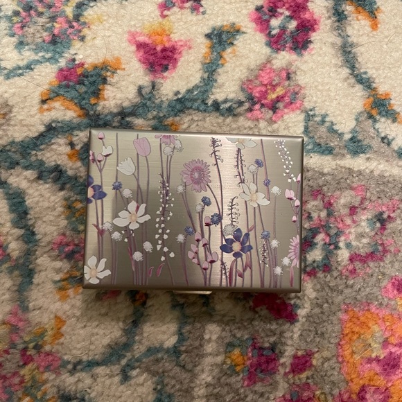 Accessories - Floral Metal Card Wallet